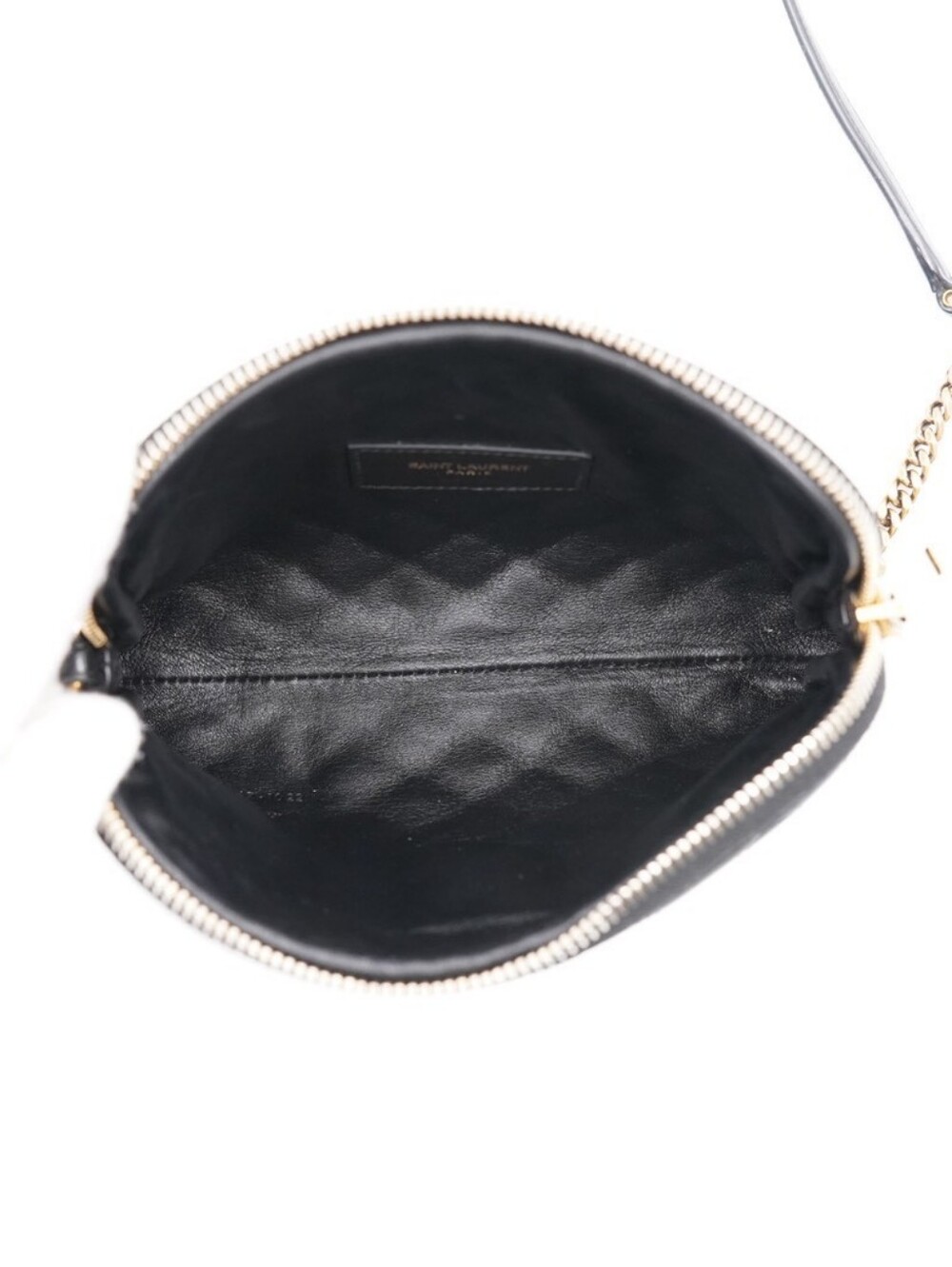 CK64 💕 Saint Laurent Lambskin Quilted Gaby Zipped Crossbody - Picture 13 of 13